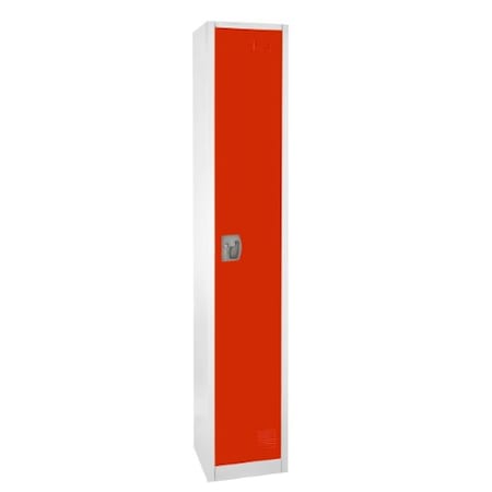 Adiroffice 72" H x 12" W Steel Single Tier Locker ADI629-201-RED